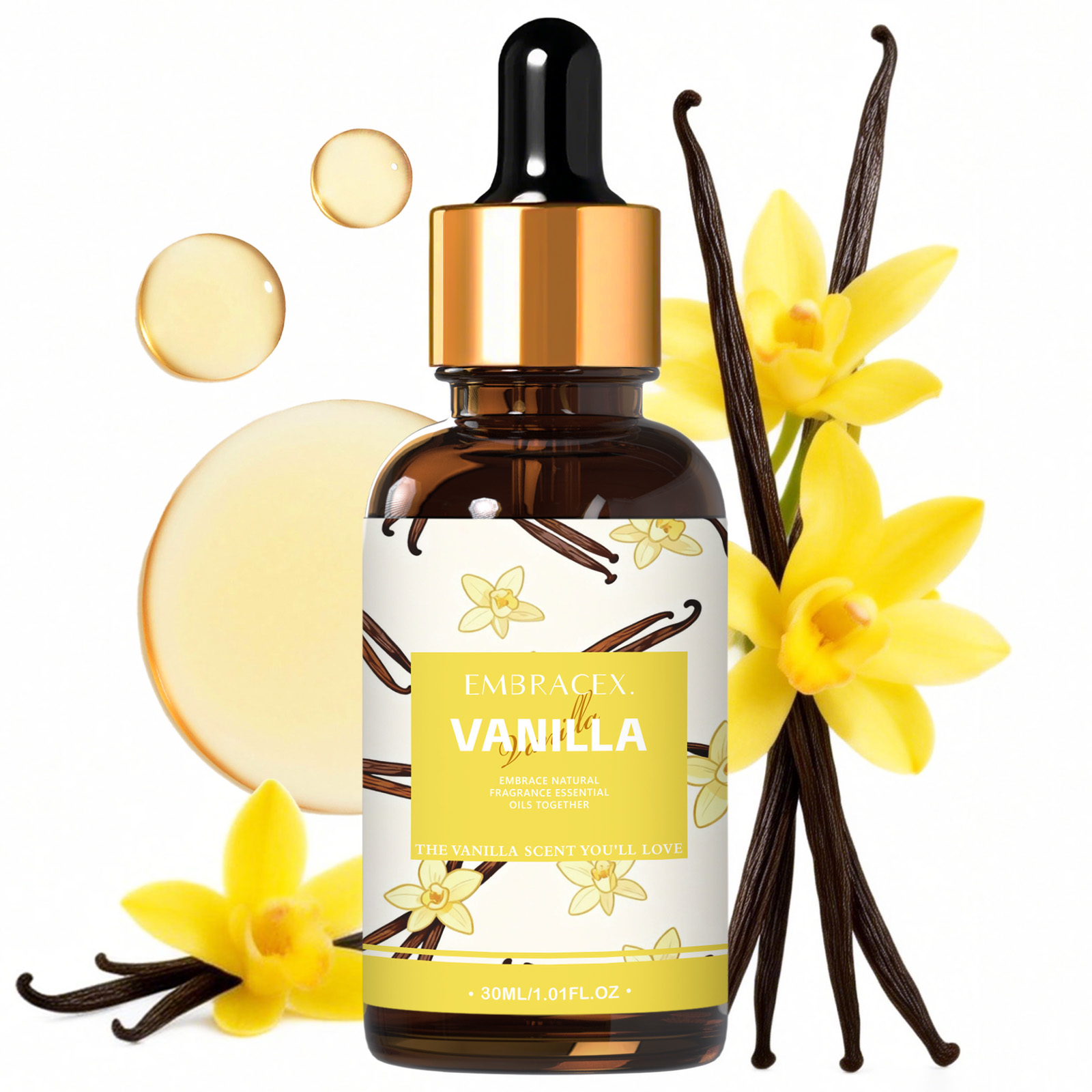 Home Fragrance Gift - 30ml Vanille-Duftöle für Diffusoren, Kerzenherstellung, Geschenk