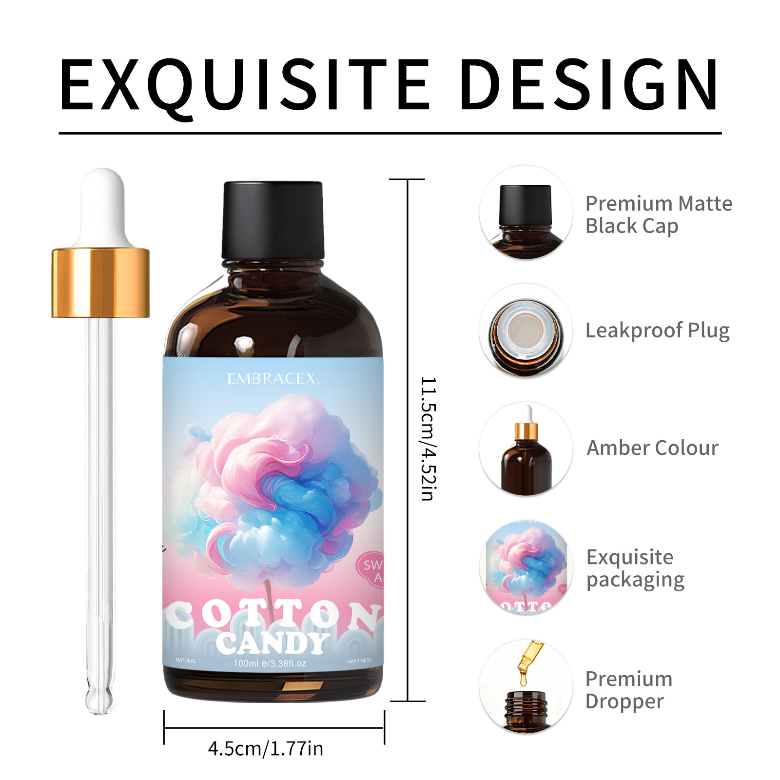 100ml Zuckerwatte-Duftöle für  – Home Fragrance Gift Bewertung und Preis